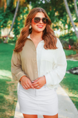 PREORDER-Picture This Button Up Gauze Top - Jess Lea Boutique