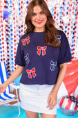 Red, White, And Bowtiful Luxe Top - Jess Lea Boutique