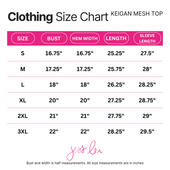 Keigan Mesh Top- Ghost - Jess Lea Boutique