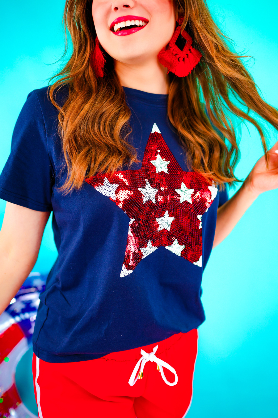 PREORDER-Star And Sparklers Sequin Top - Jess Lea Boutique