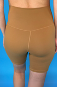 Solid Tan Biker Shorts - Jess Lea Boutique
