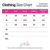 Everyday Zipper Dress, Solid Red - Jess Lea Boutique