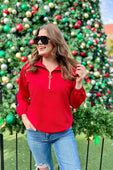 Levi Ribbed Quarter Zip Pullover
