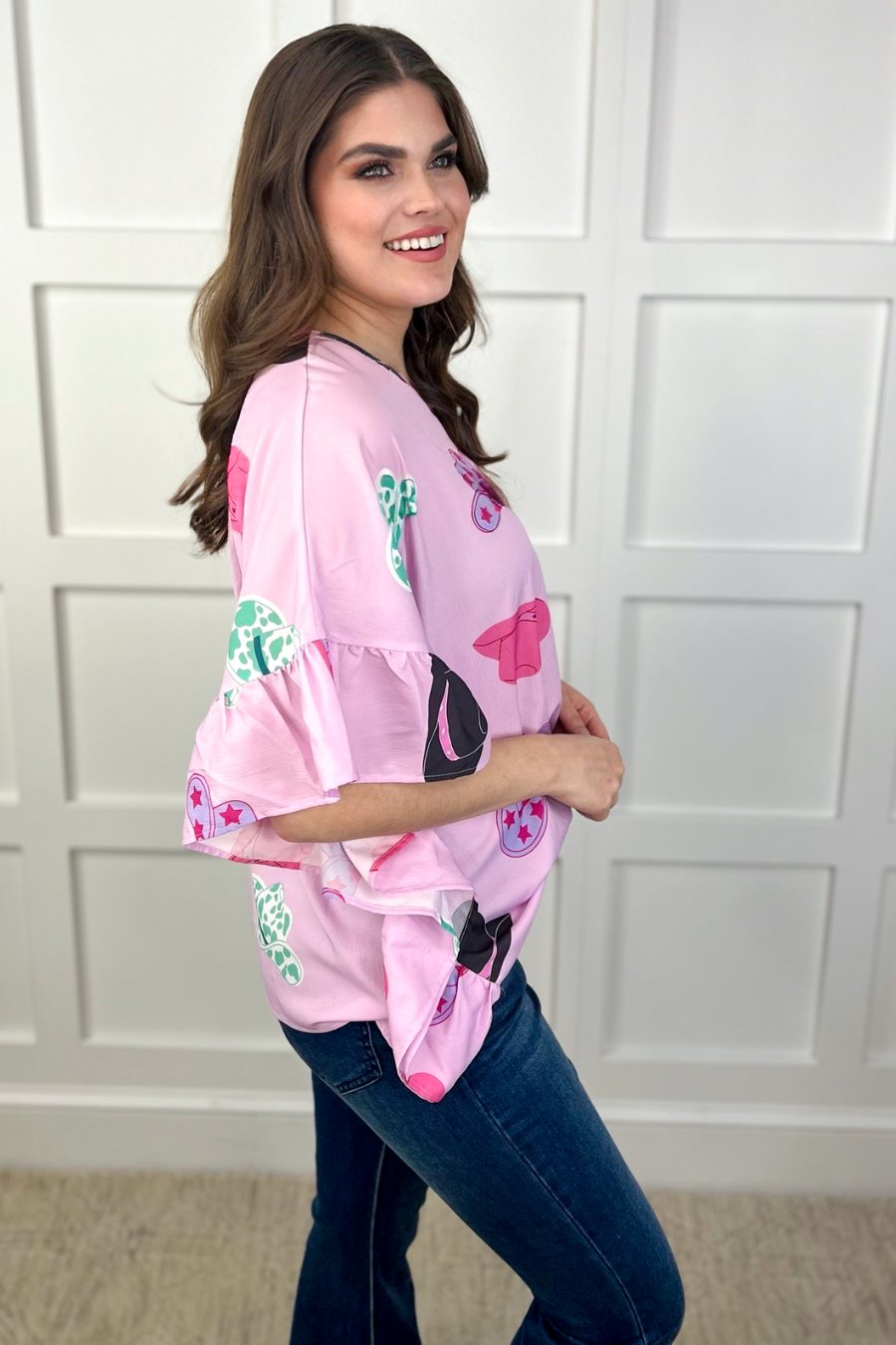 PREORDER-Cowgirl Up Ruffle Top
