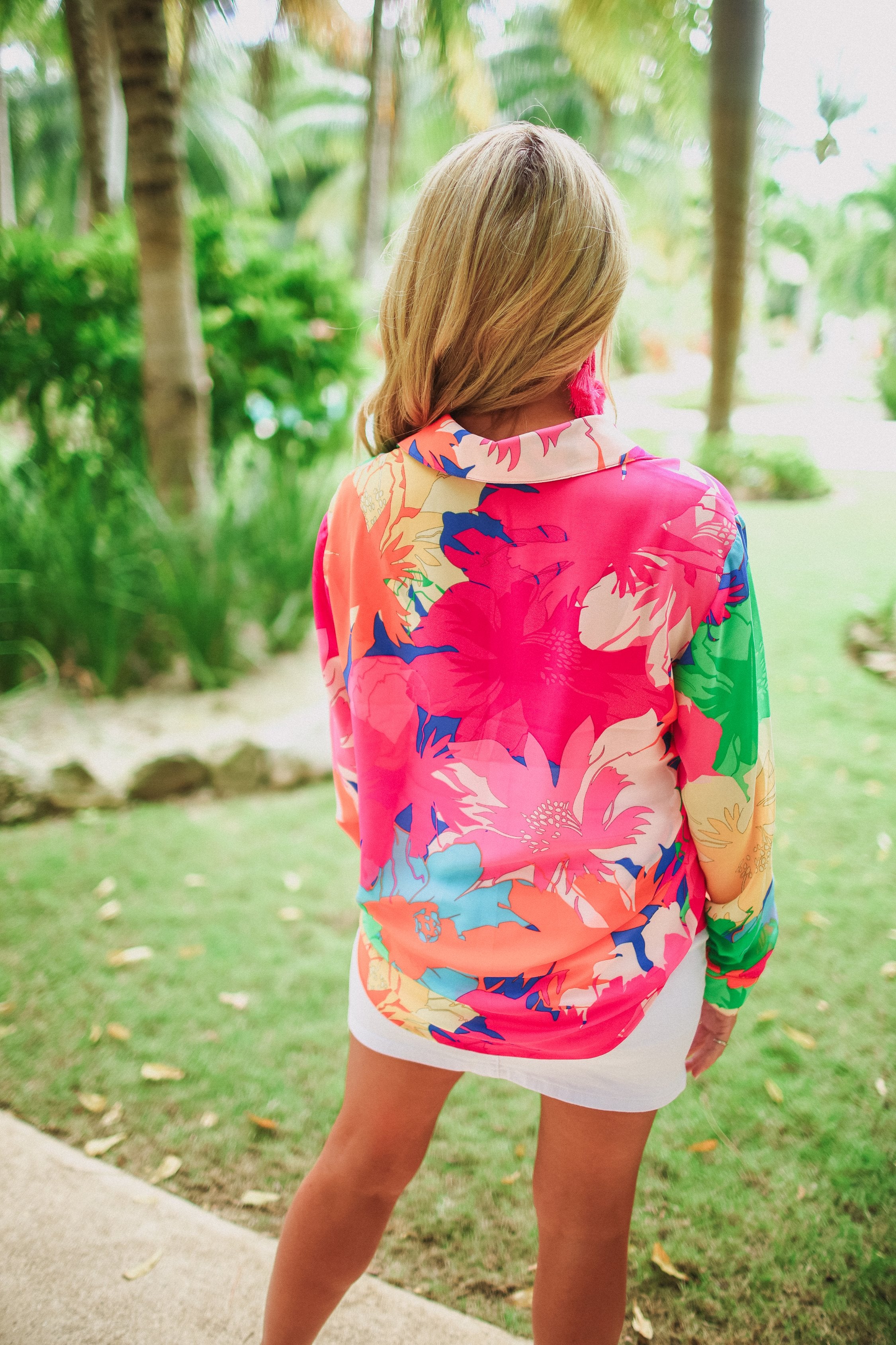 PREORDER-Eyes On Paradise Button Up Top
