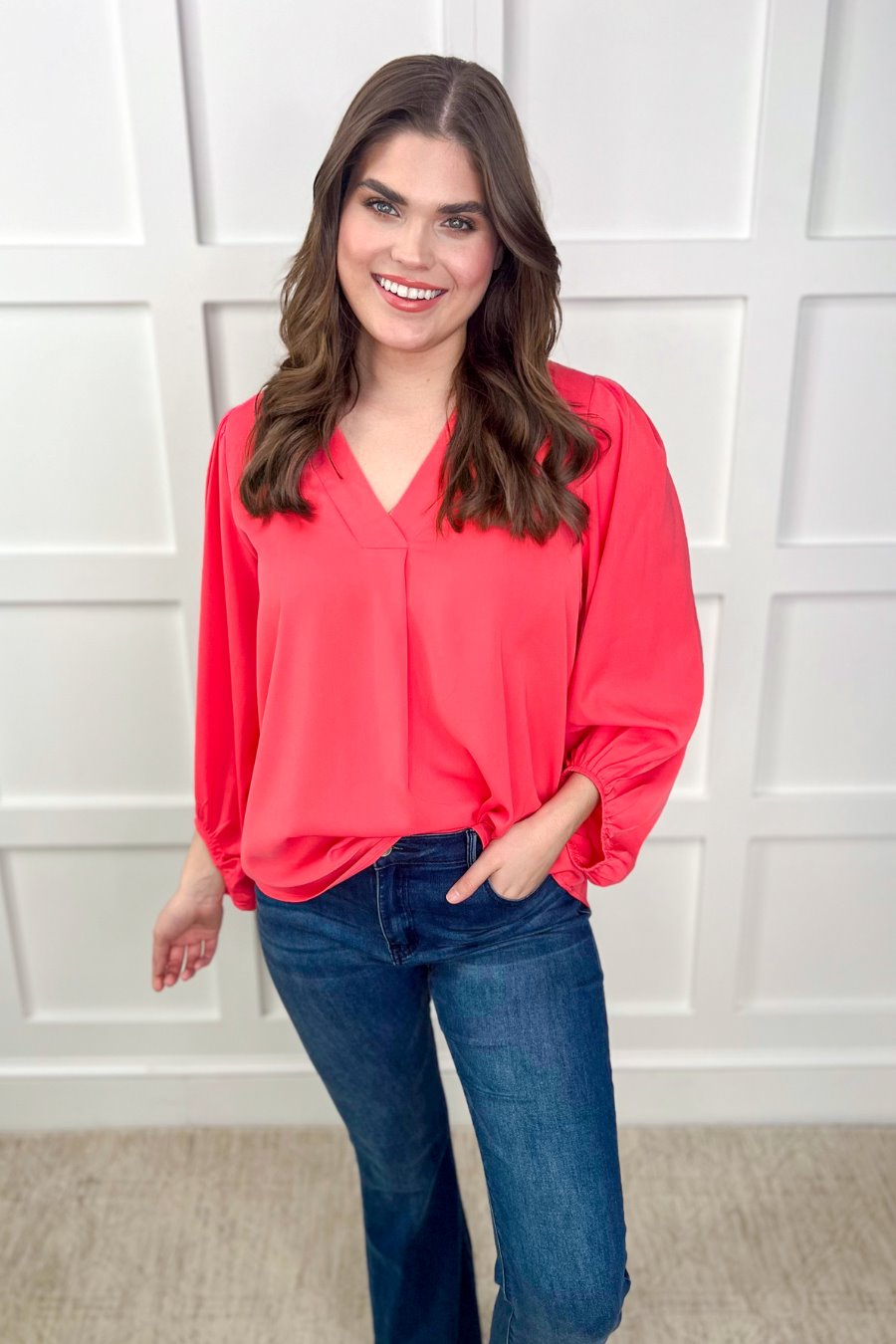PREORDER-Jamie Balloon Sleeve Top