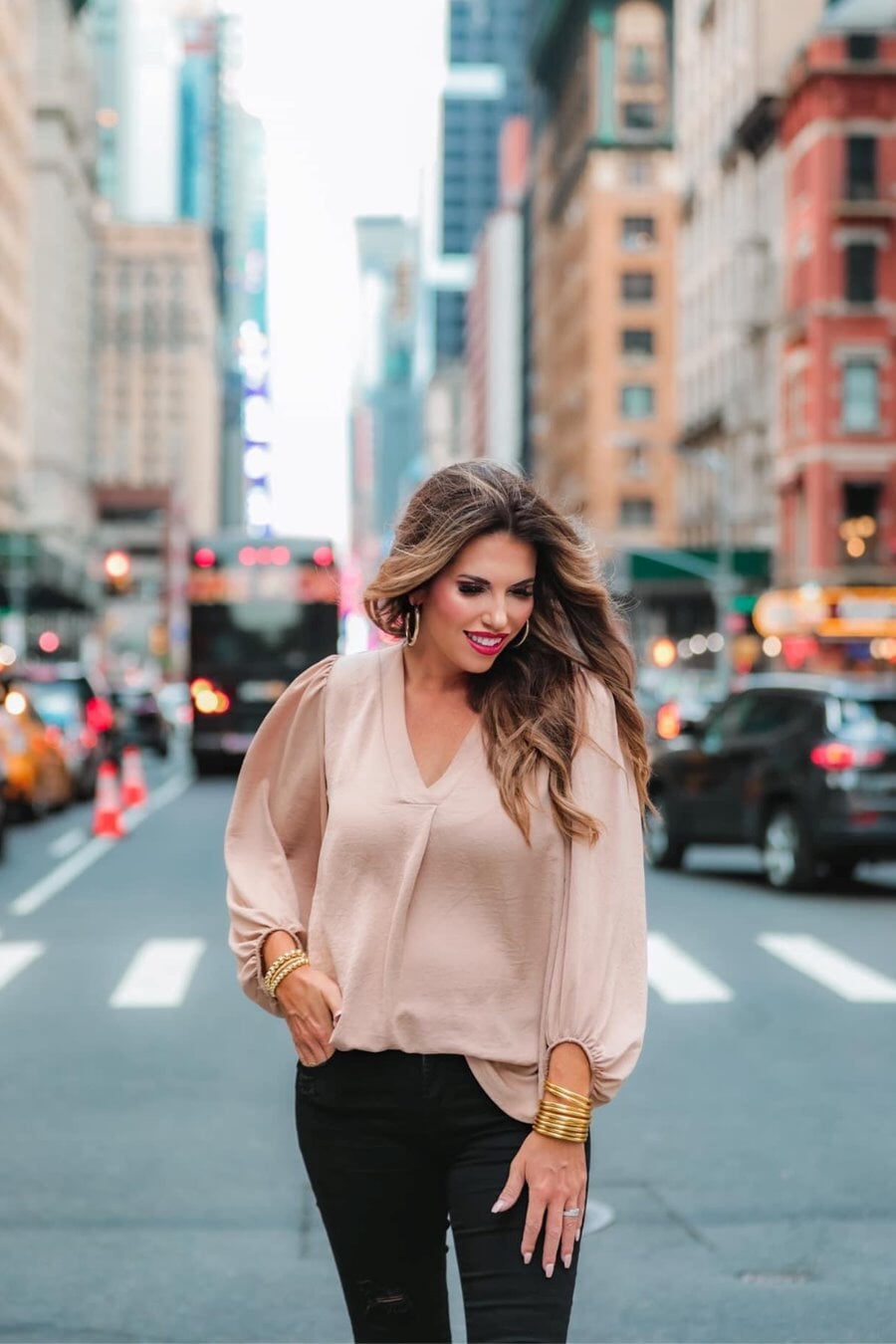 Jamie Balloon Sleeve Top - Jess Lea Boutique