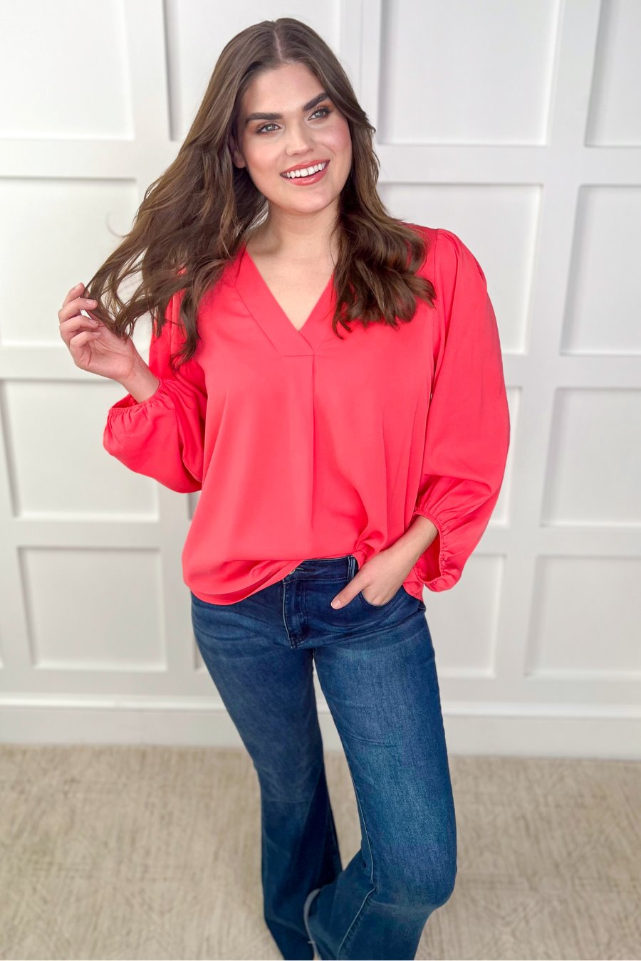 PREORDER-Jamie Balloon Sleeve Top