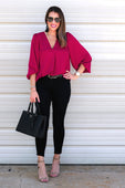 Jamie Balloon Sleeve Top - Jess Lea Boutique