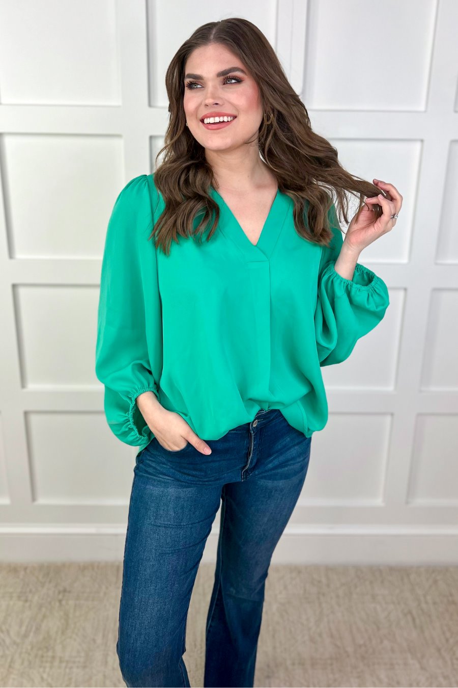 PREORDER-Jamie Balloon Sleeve Top