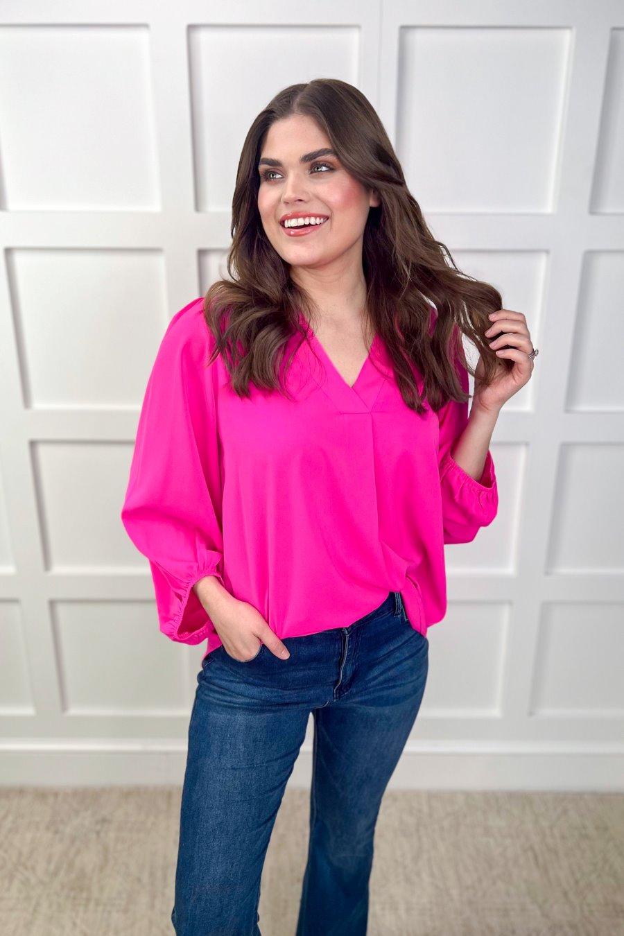 PREORDER-Jamie Balloon Sleeve Top