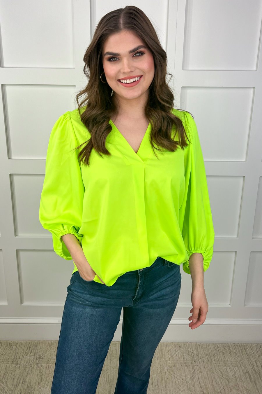 PREORDER-Jamie Balloon Sleeve Top