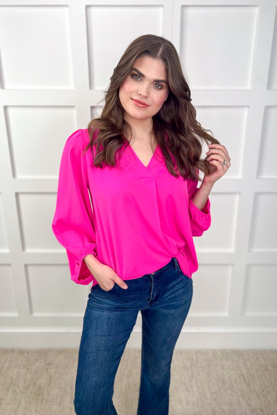 PREORDER-Jamie Balloon Sleeve Top