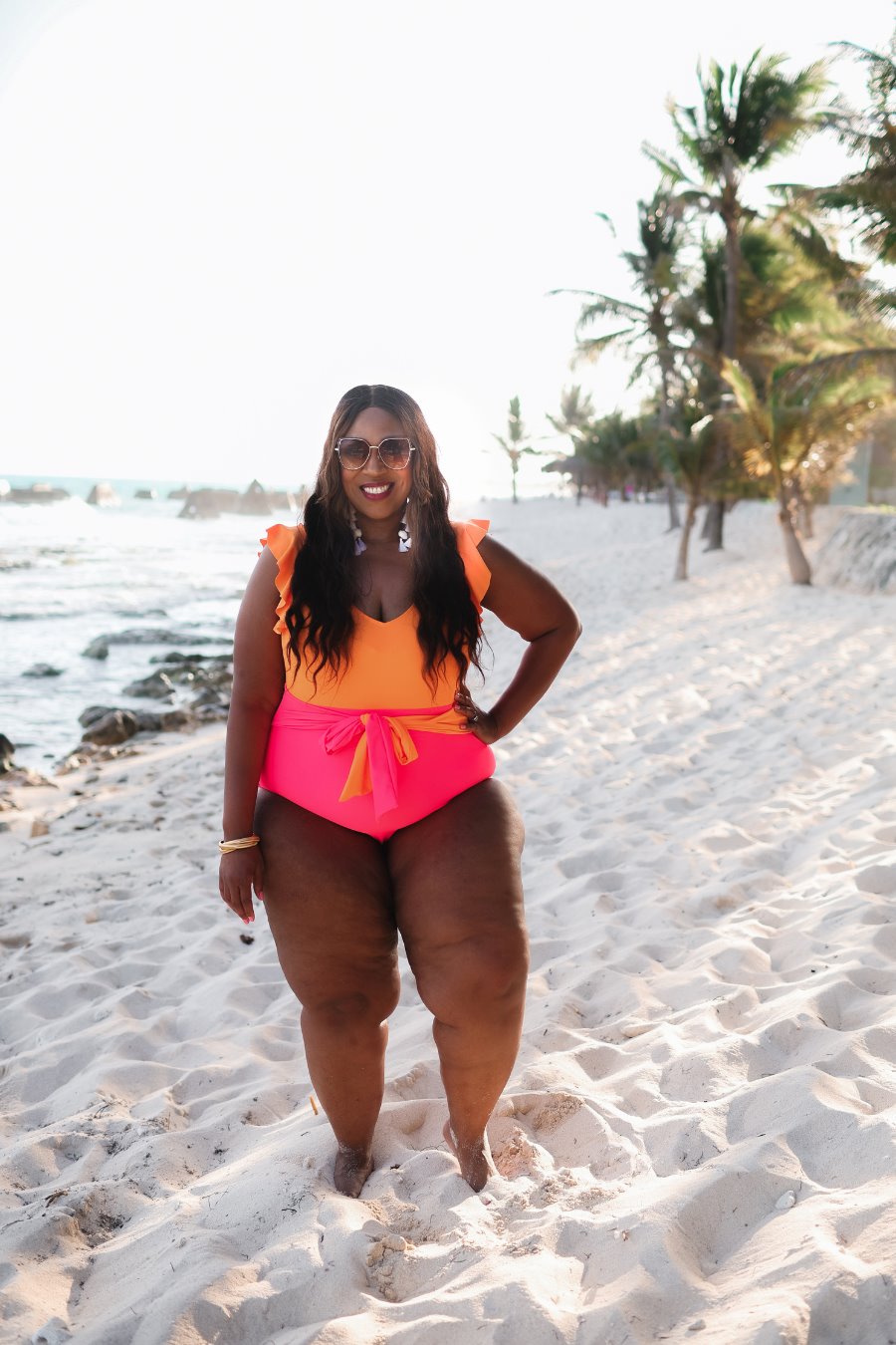 PREORDER-Laying Poolside Color Block Swimsuit