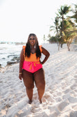 PREORDER-Laying Poolside Color Block Swimsuit