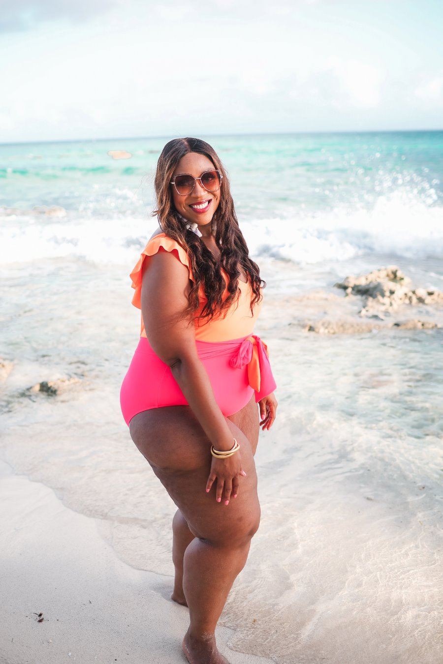PREORDER-Laying Poolside Color Block Swimsuit