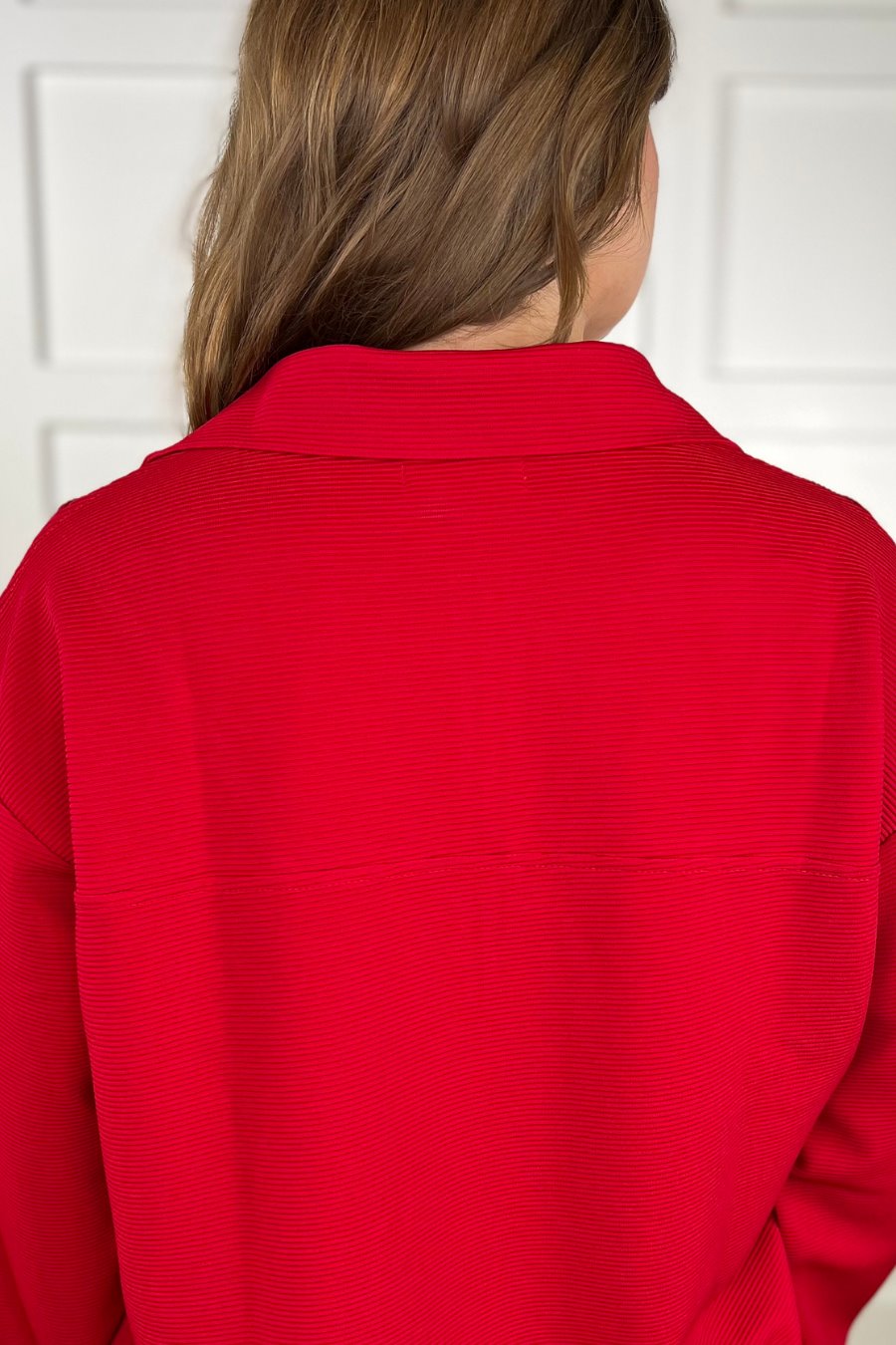 PREORDER-Levi Ribbed Quarter Zip Pullover