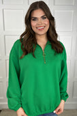 PREORDER-Levi Ribbed Quarter Zip Pullover