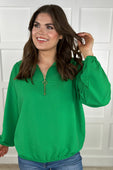 PREORDER-Levi Ribbed Quarter Zip Pullover