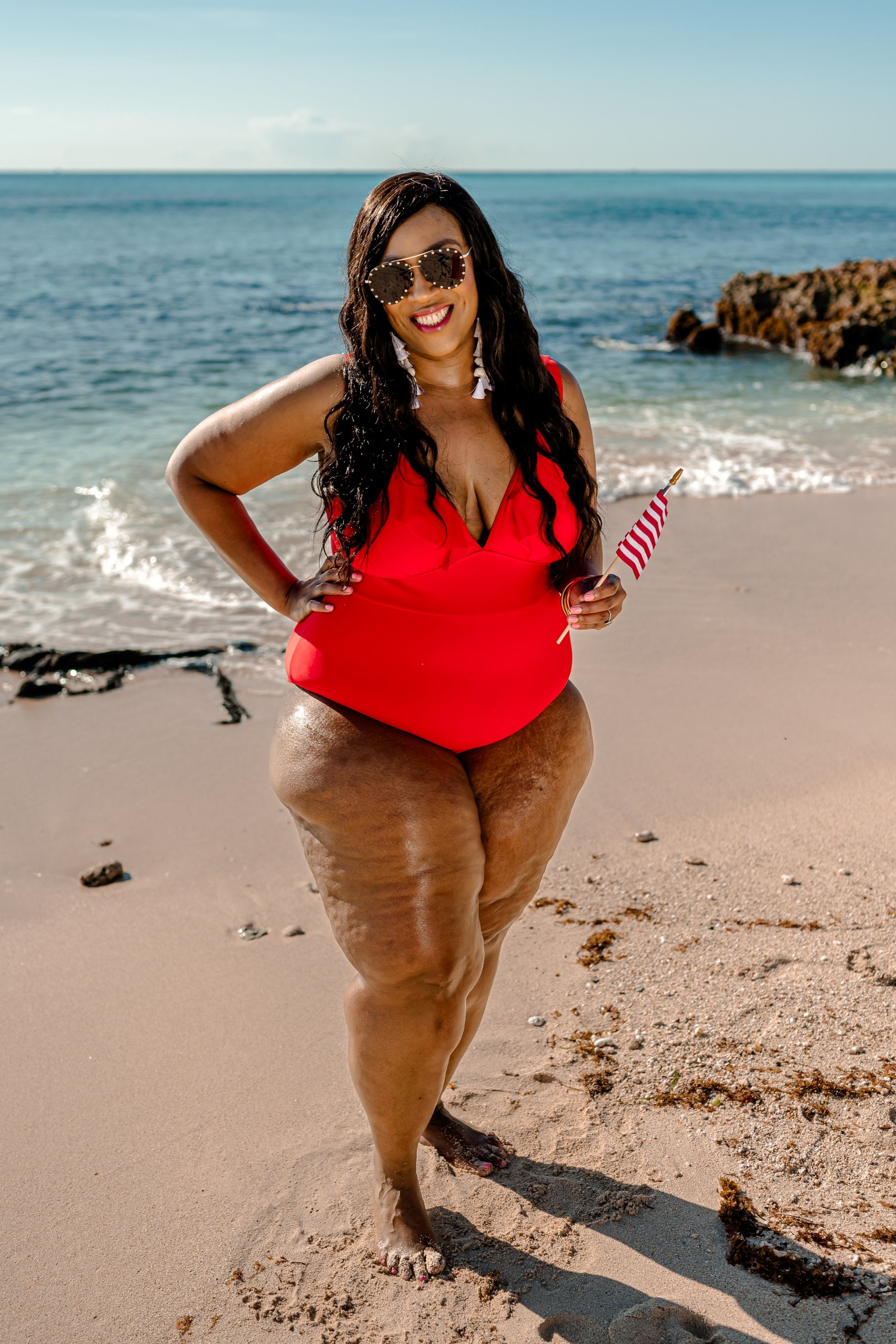 PREORDER-Red Hot Ruffle One Piece Swimsuit