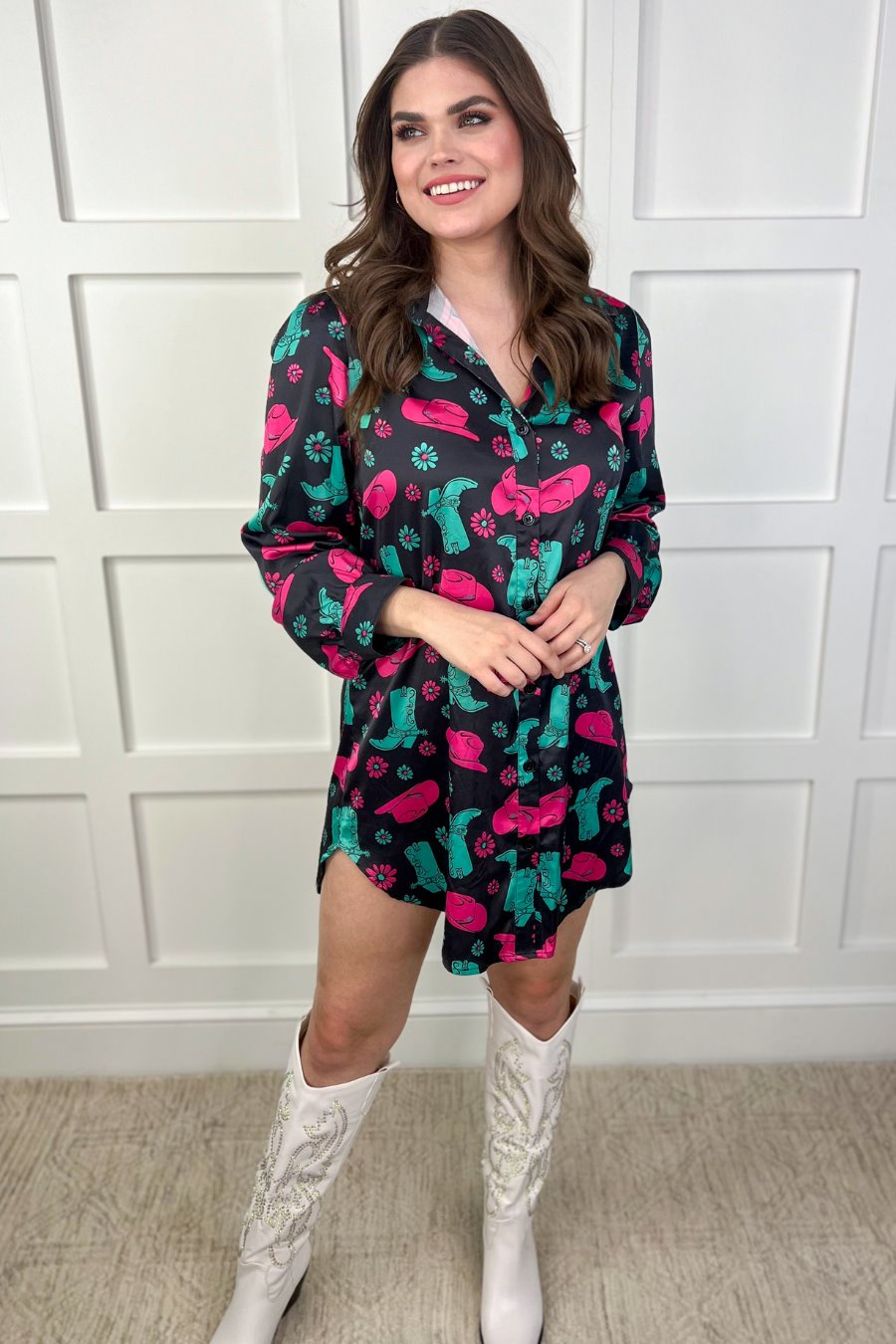 PREORDER-Rodeo Ready Button Up Dress