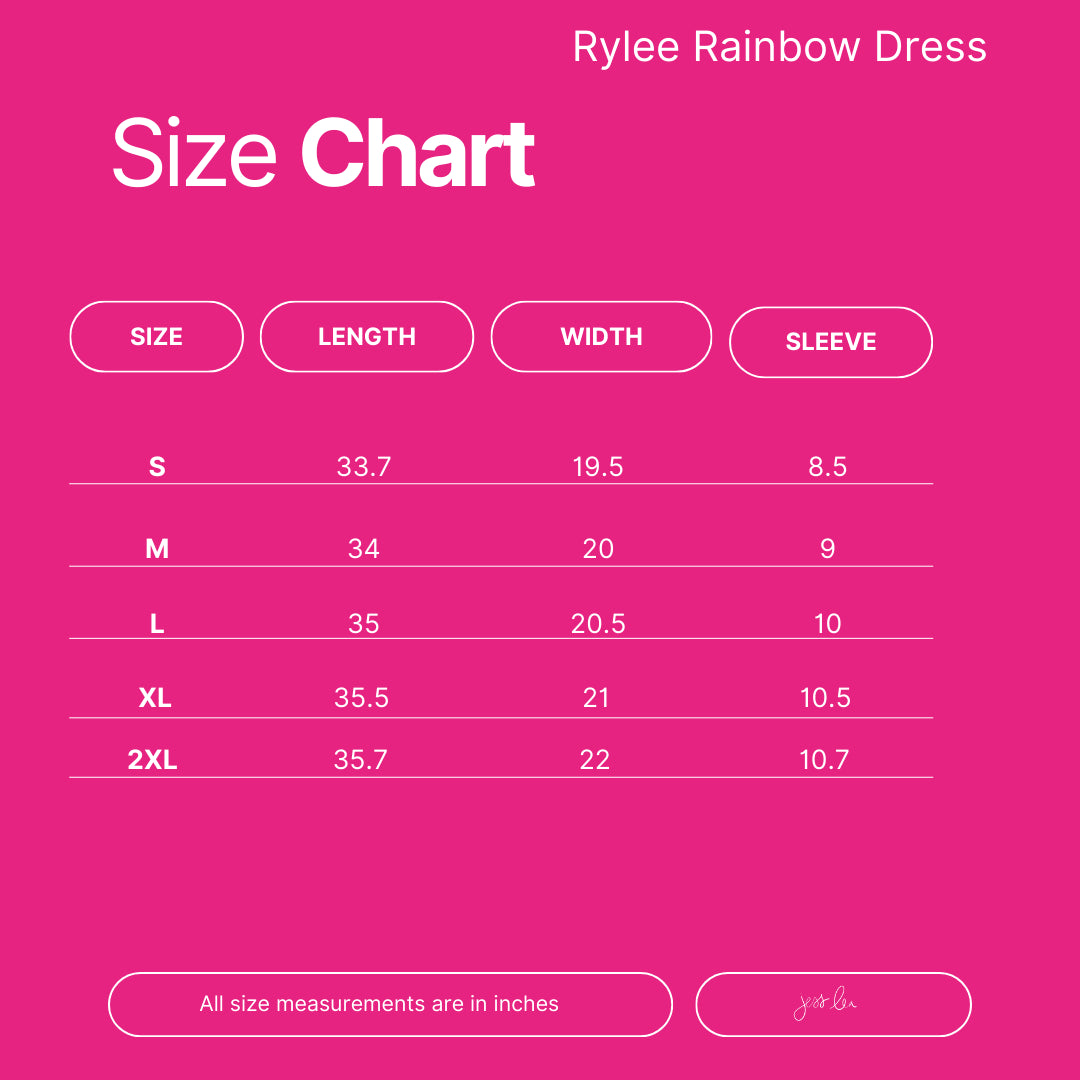 PREORDER-Rylee Rainbow Dress