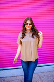 Sedona Faux Leather Top