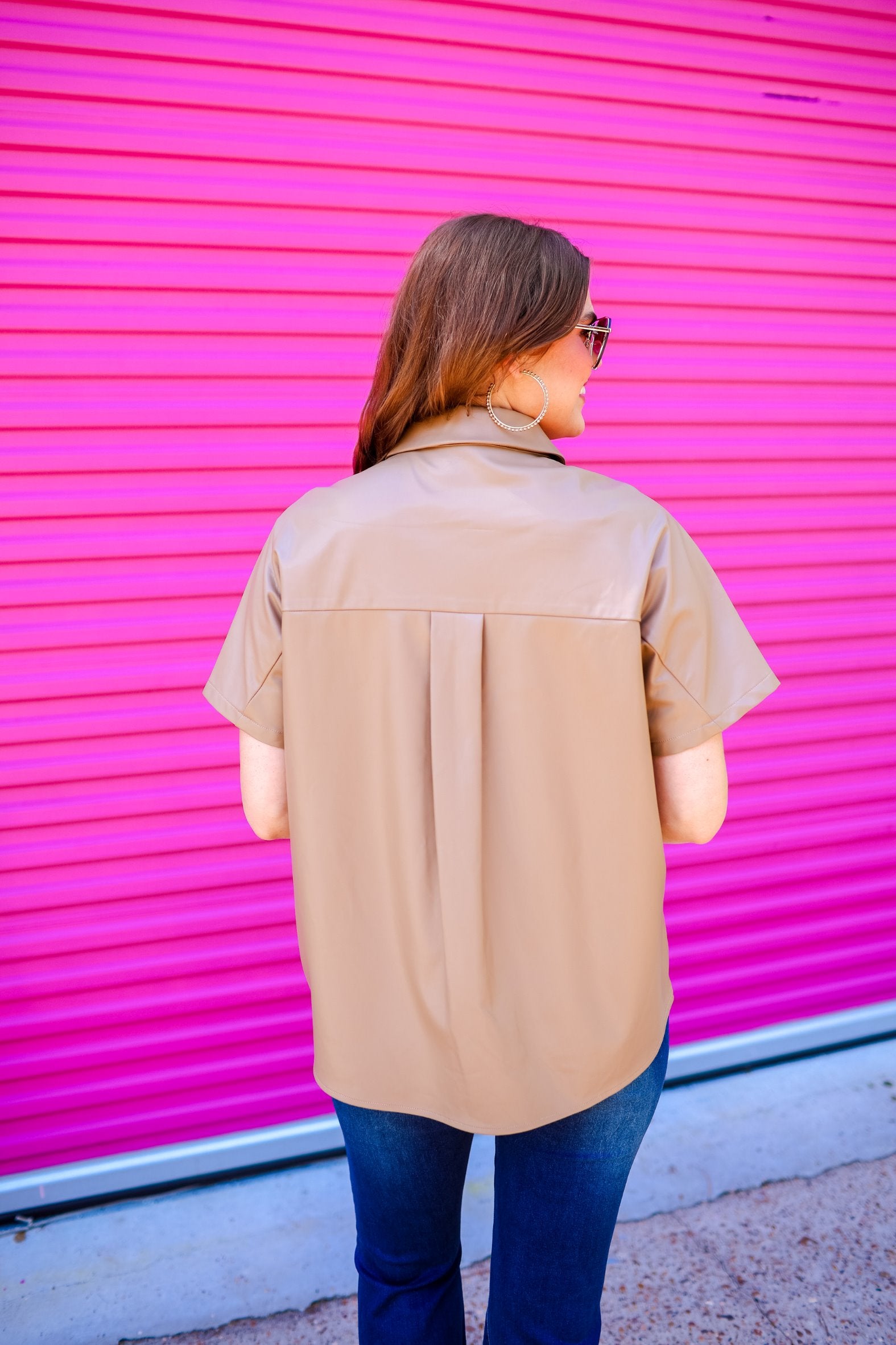 Sedona Faux Leather Top