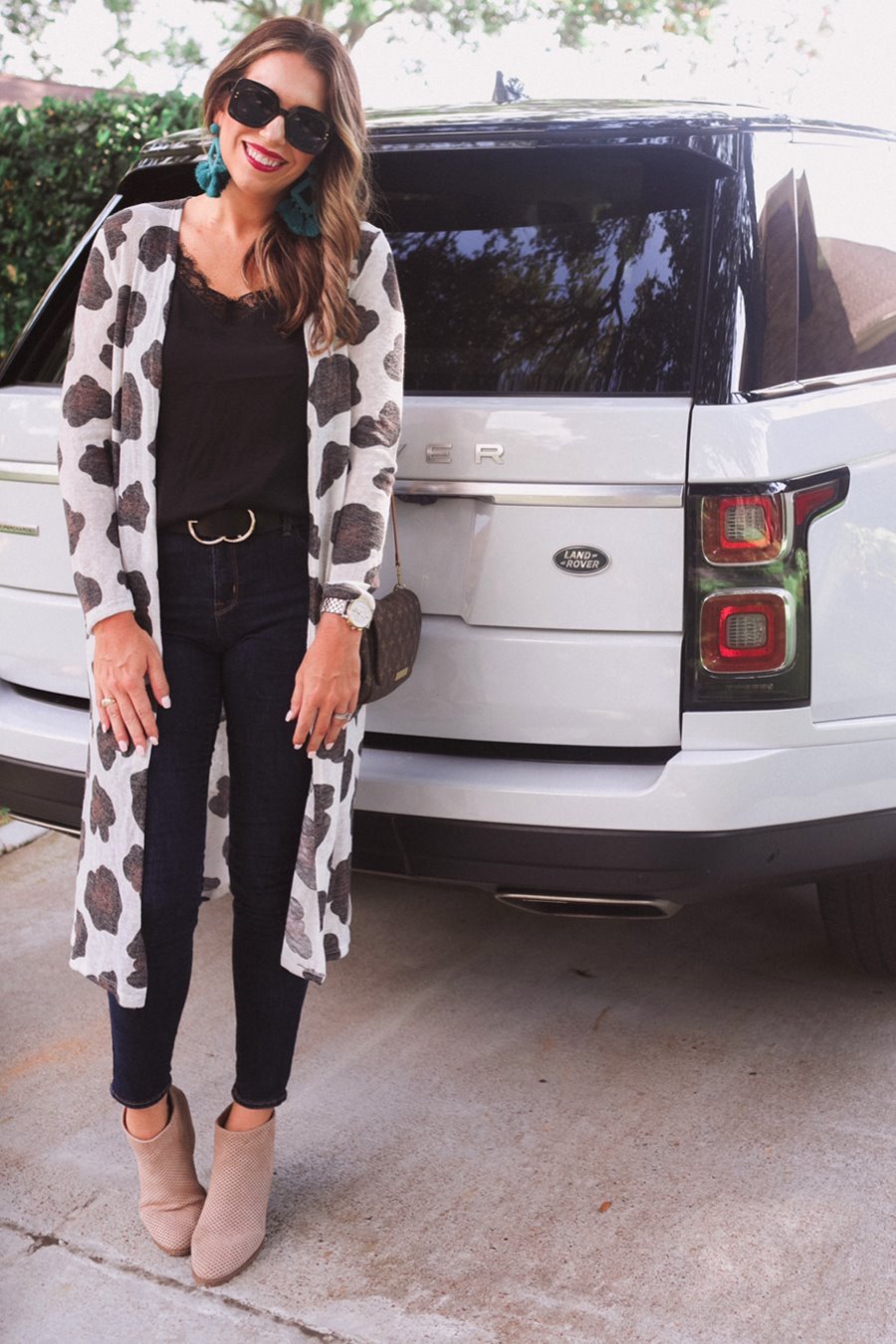 Ava Leopard Long Cardigan - Jess Lea Boutique