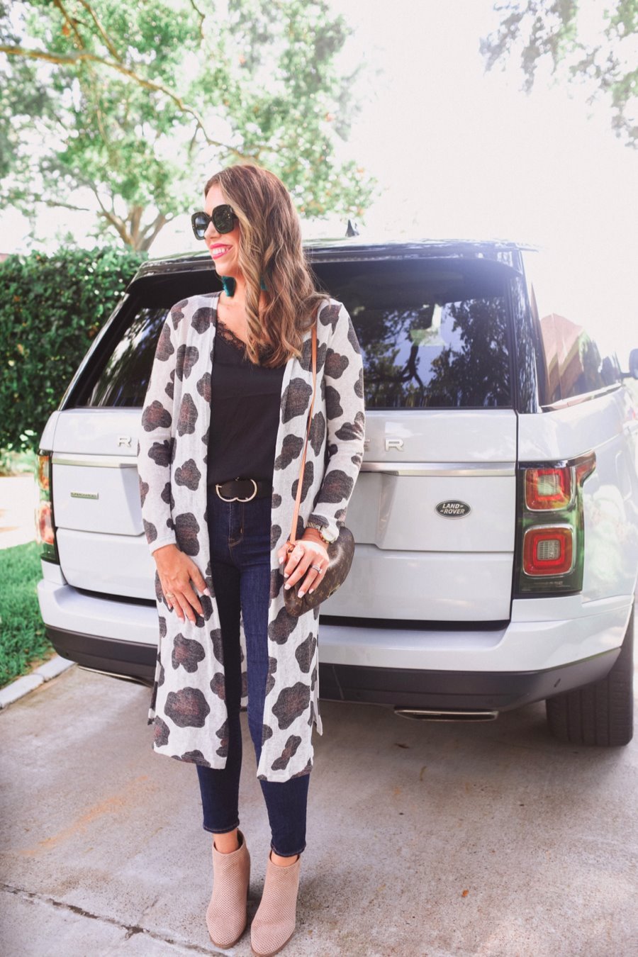 Ava Leopard Long Cardigan - Jess Lea Boutique