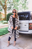 Ava Leopard Long Cardigan - Jess Lea Boutique