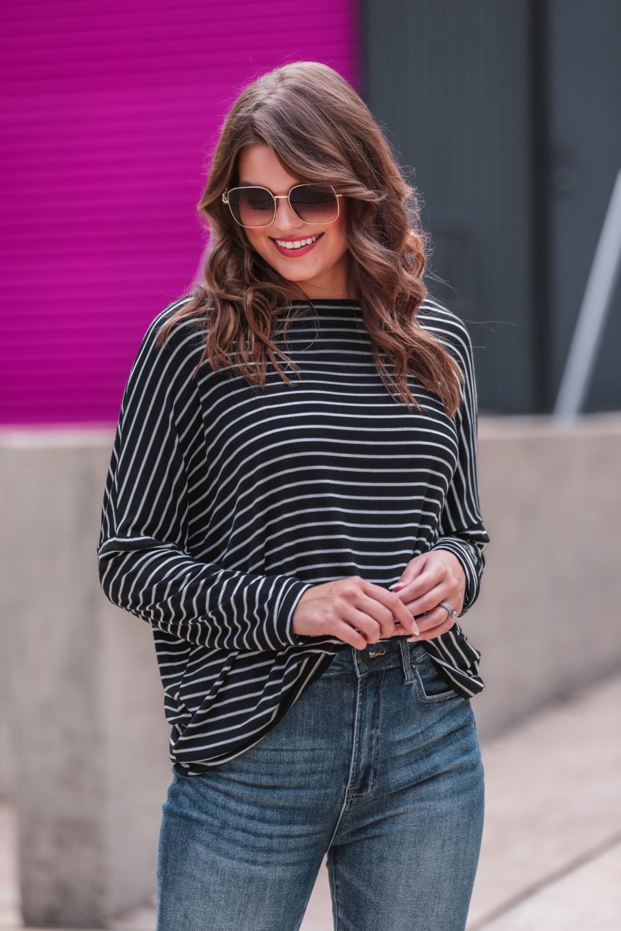 Brooke Boat Neck Top - Jess Lea Boutique