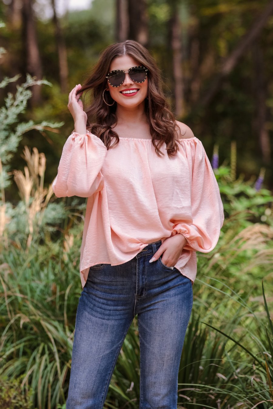Chasing Fame Satin Off the Shoulder Top - Jess Lea Boutique