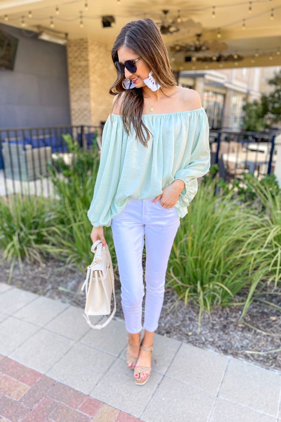 Chasing Fame Satin Off the Shoulder Top - Jess Lea Boutique