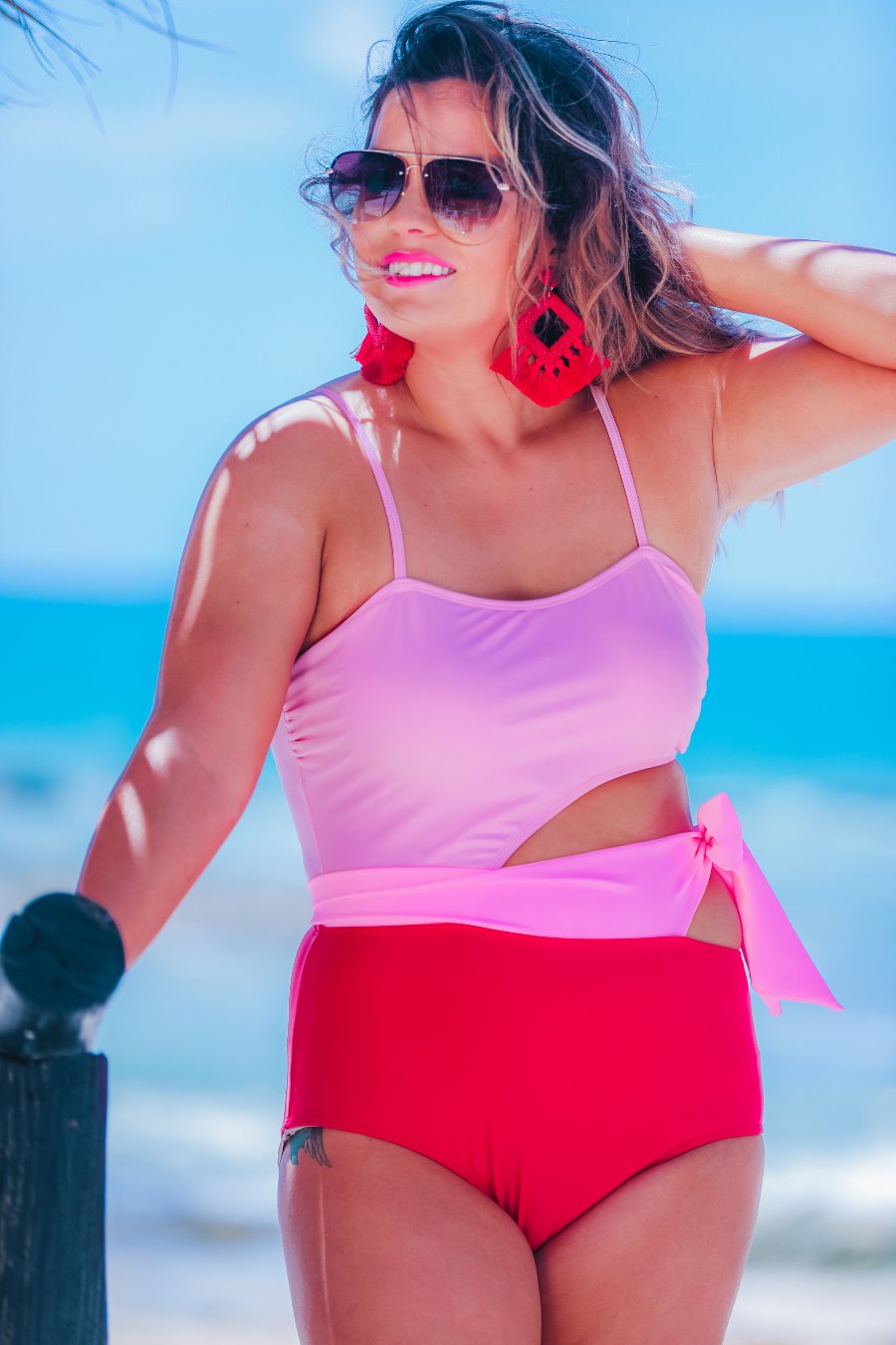 Heat Wave Tie Swimsuit - Jess Lea Boutique