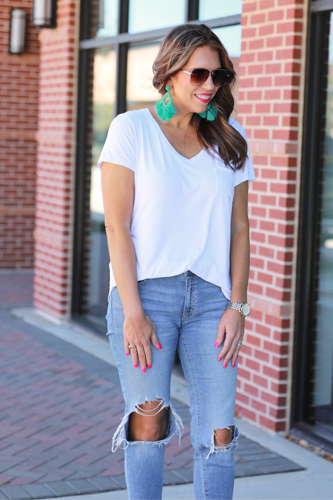 Jess Lea Basic Pocket Tee