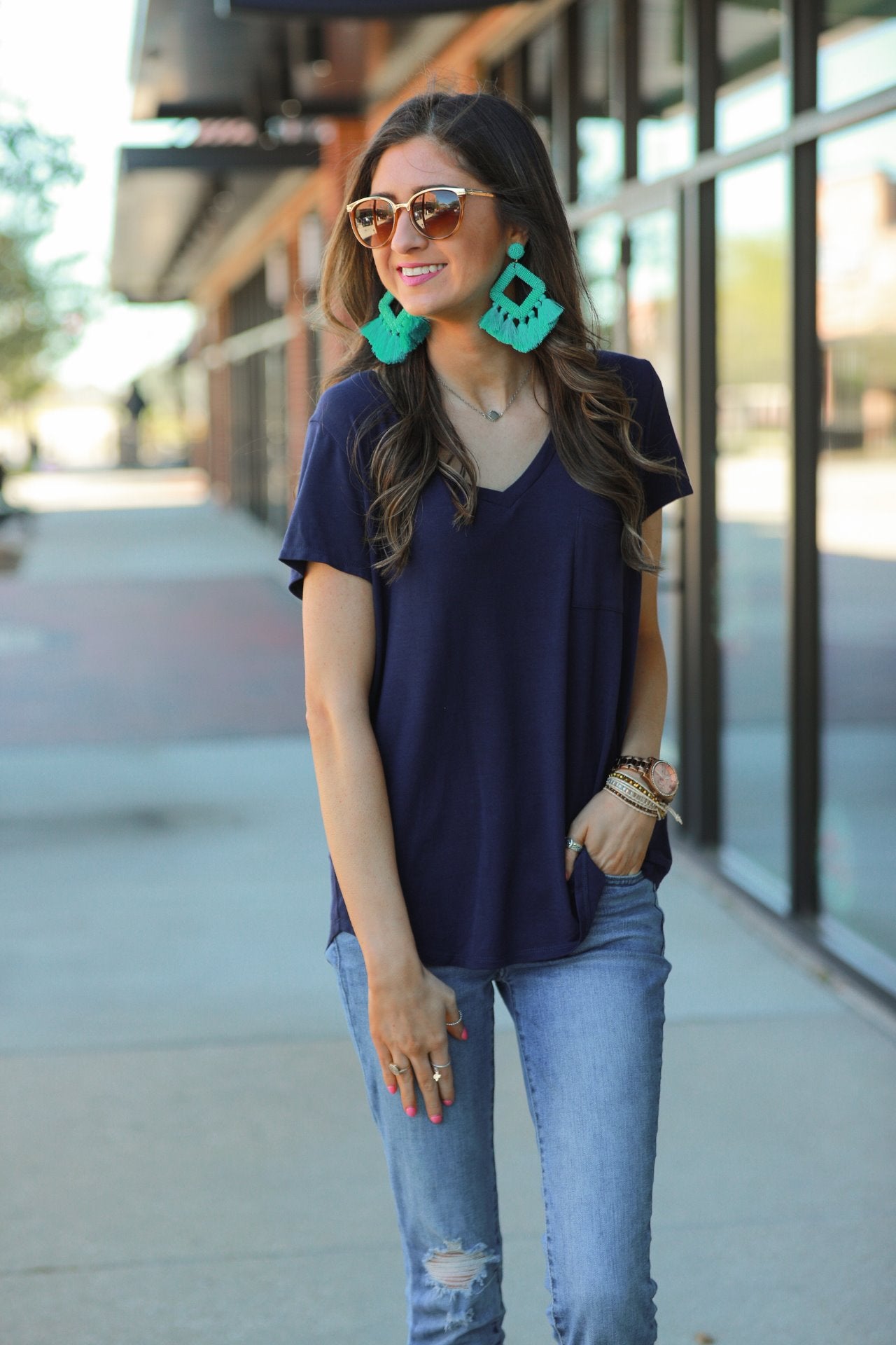 Jess Lea Basic Pocket Tee