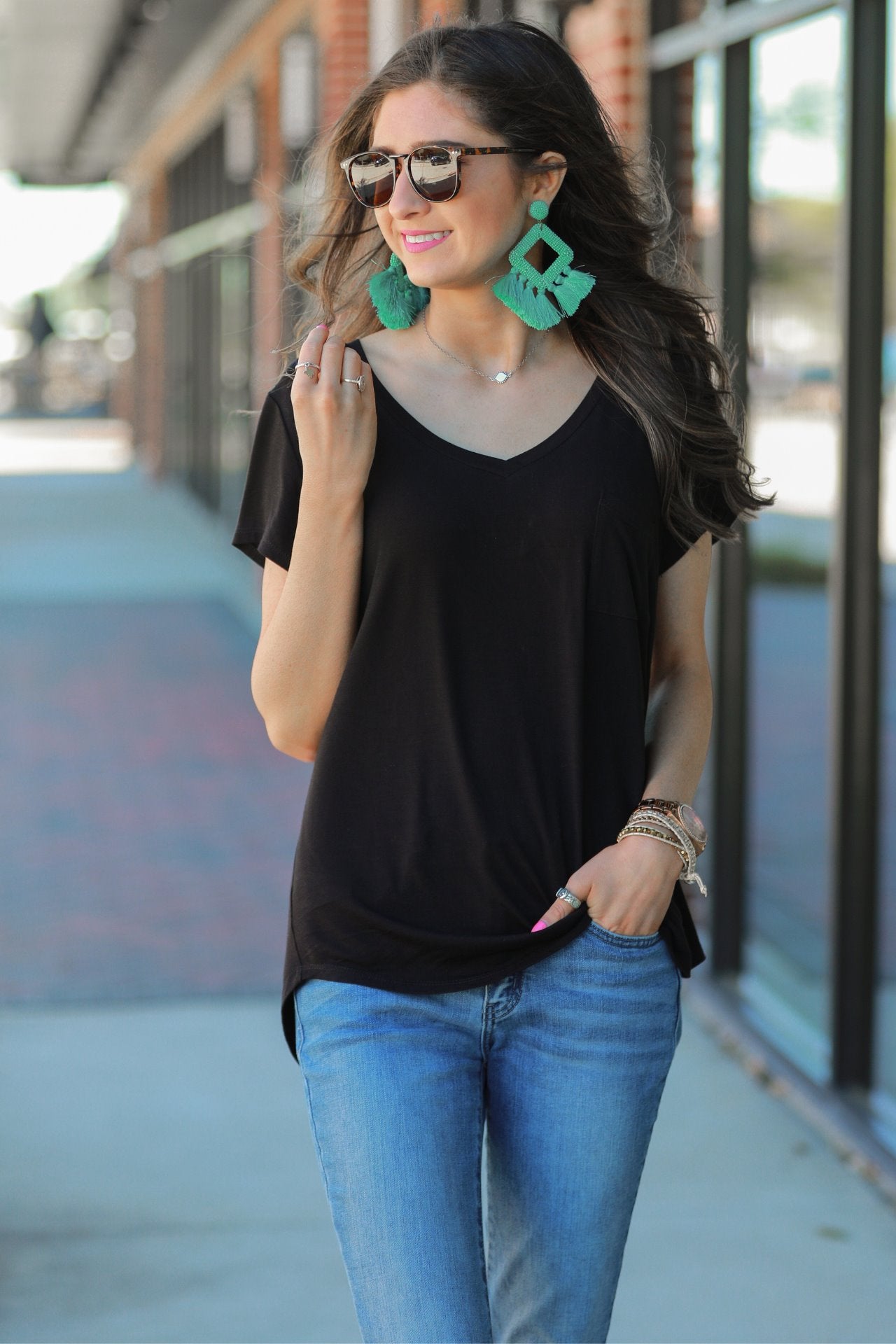 Jess Lea Basic Pocket Tee