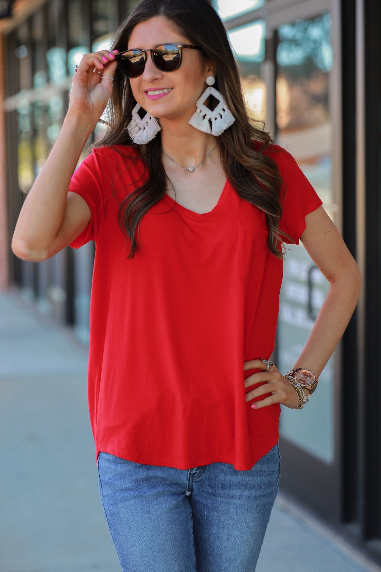 Jess Lea Basic Pocket Tee