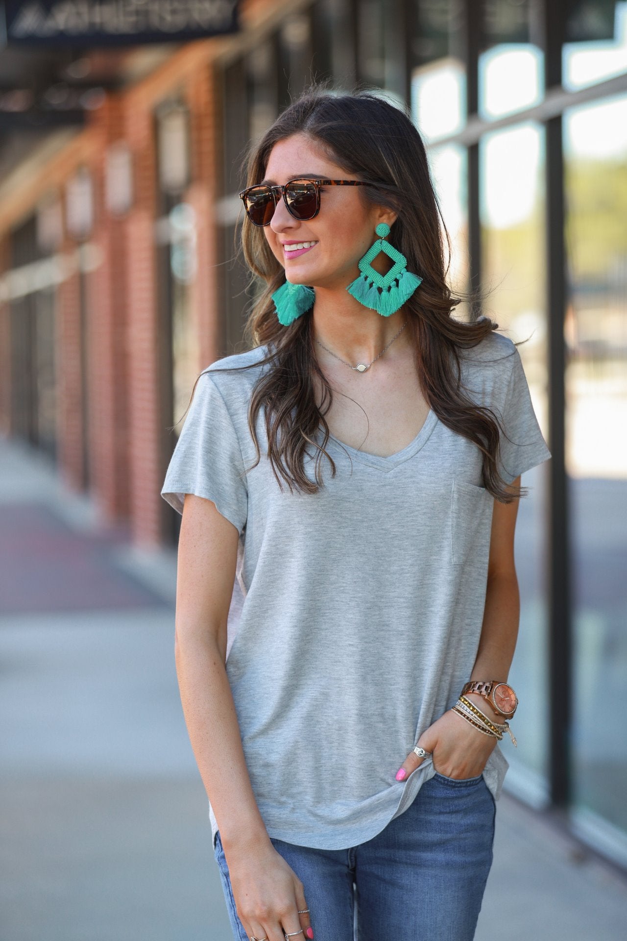 Jess Lea Basic Pocket Tee
