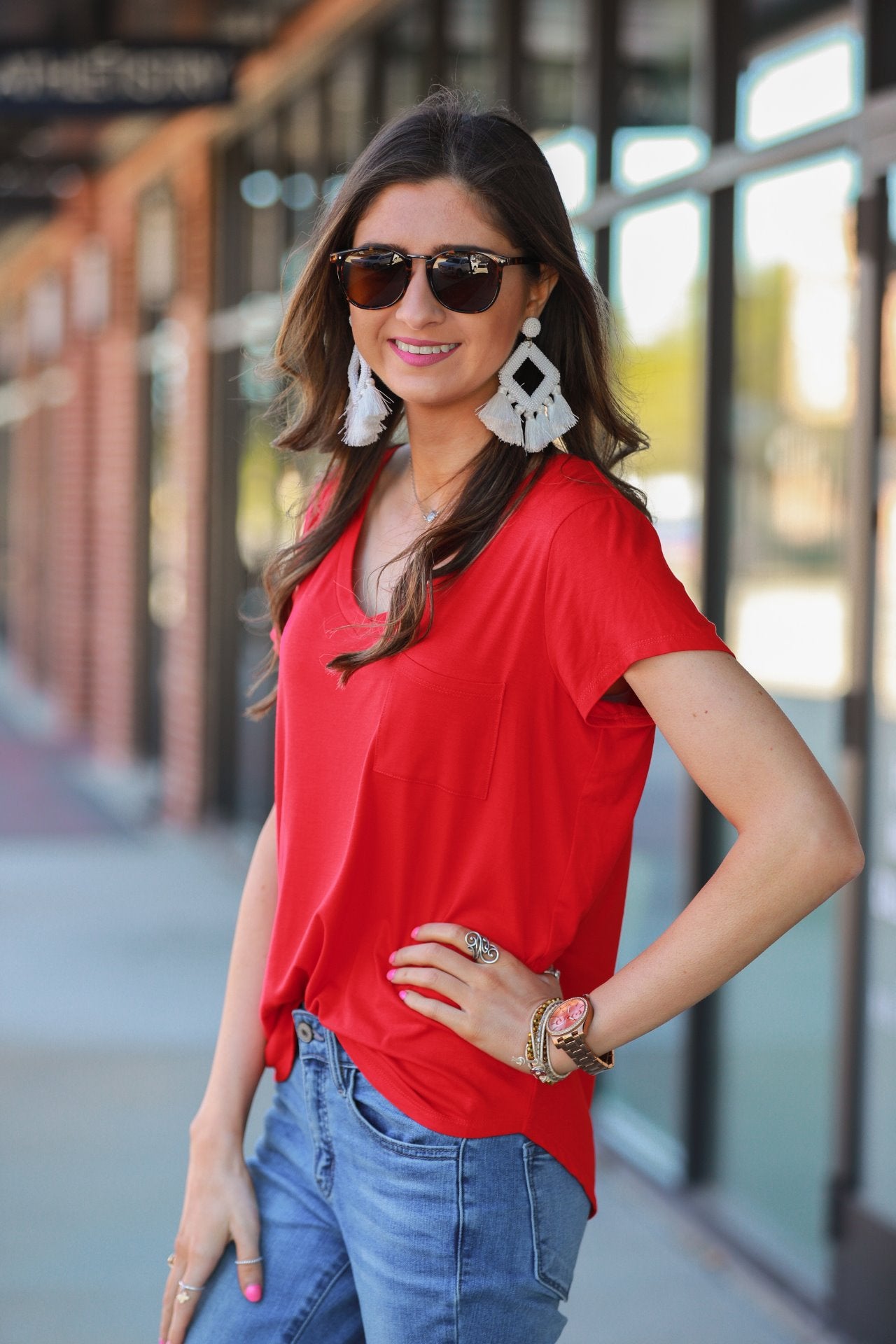 Jess Lea Basic Pocket Tee