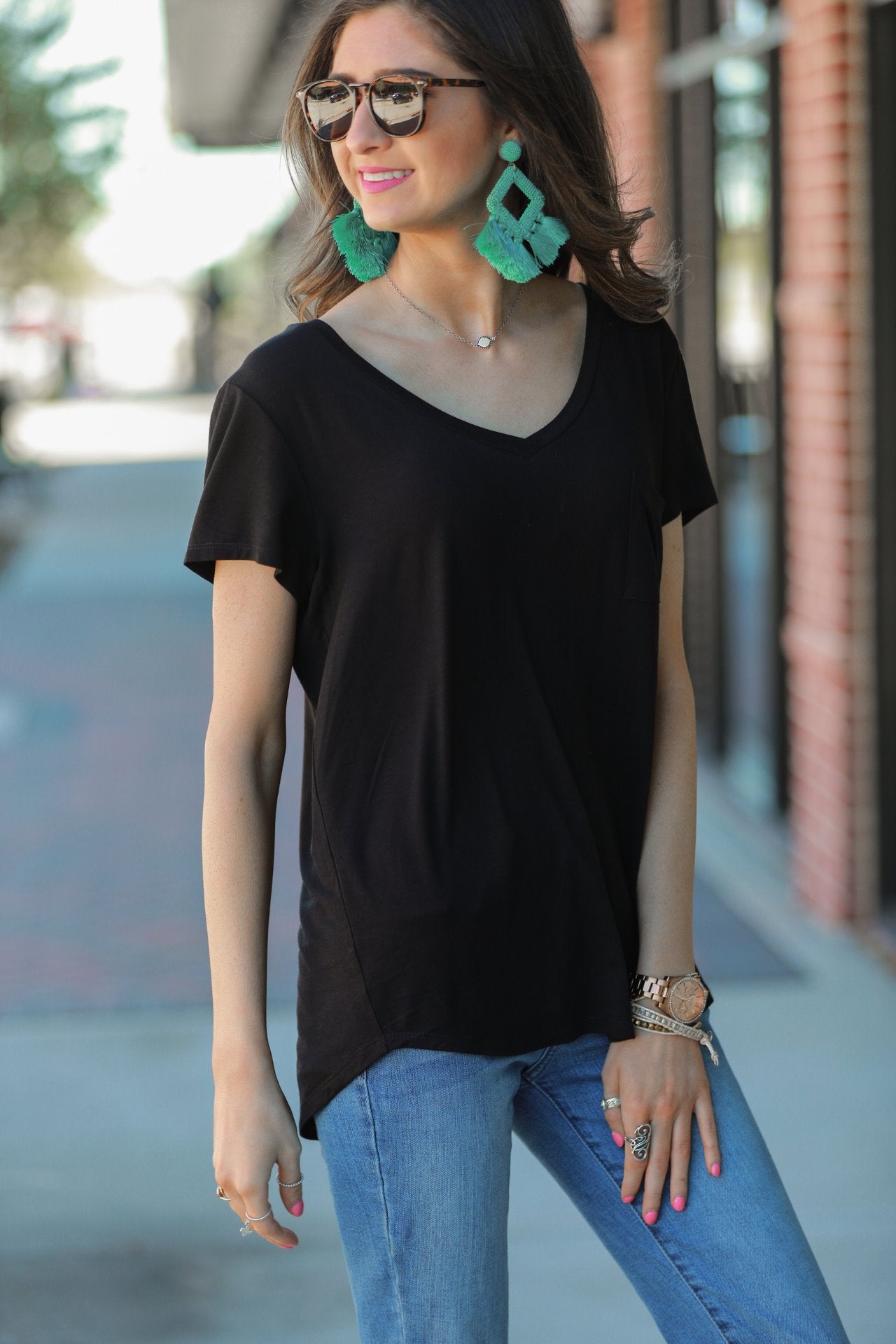 Jess Lea Basic Pocket Tee
