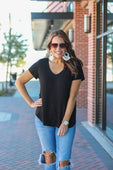 Jess Lea Basic Pocket Tee