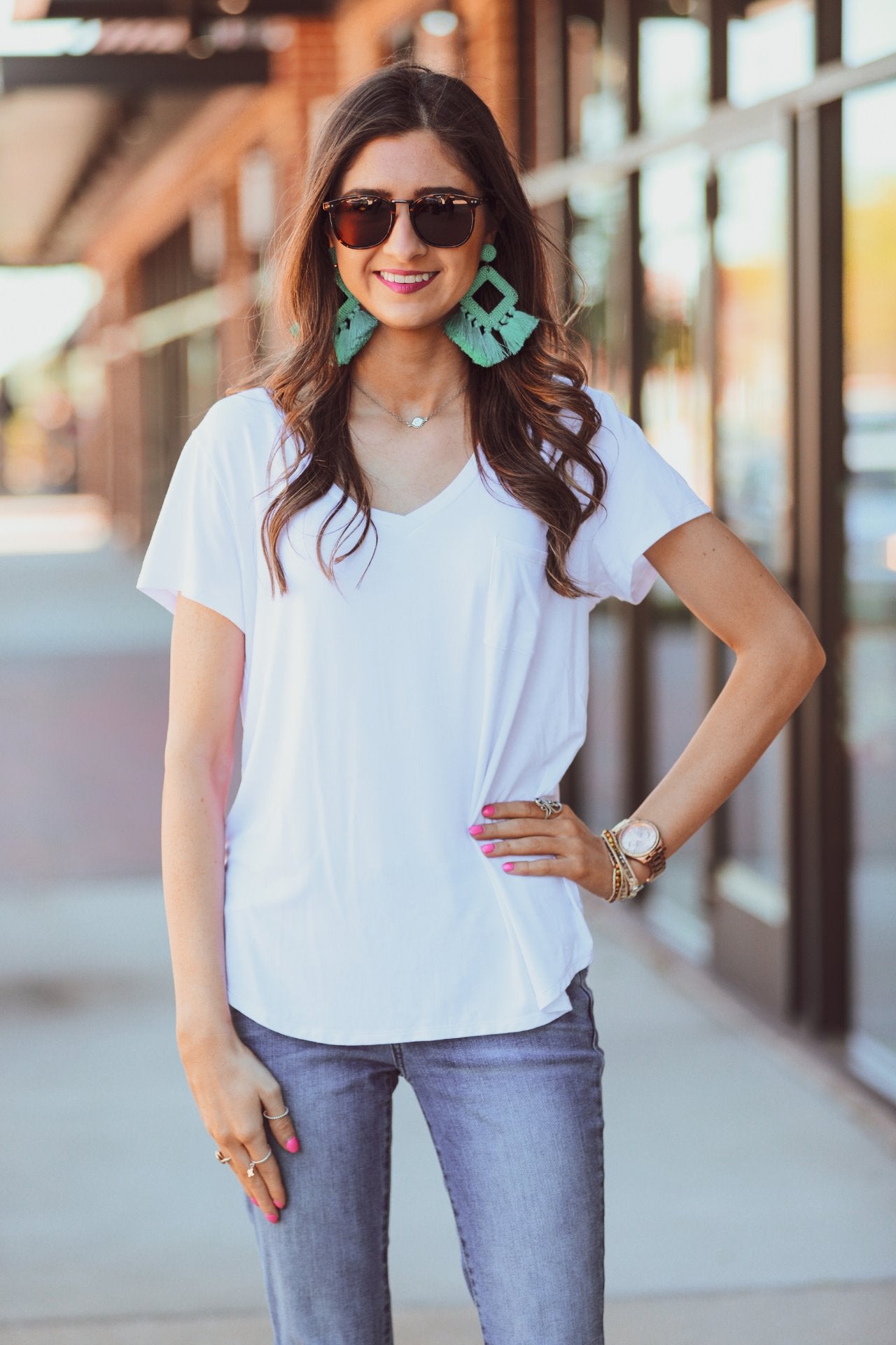 Jess Lea Basic Pocket Tee