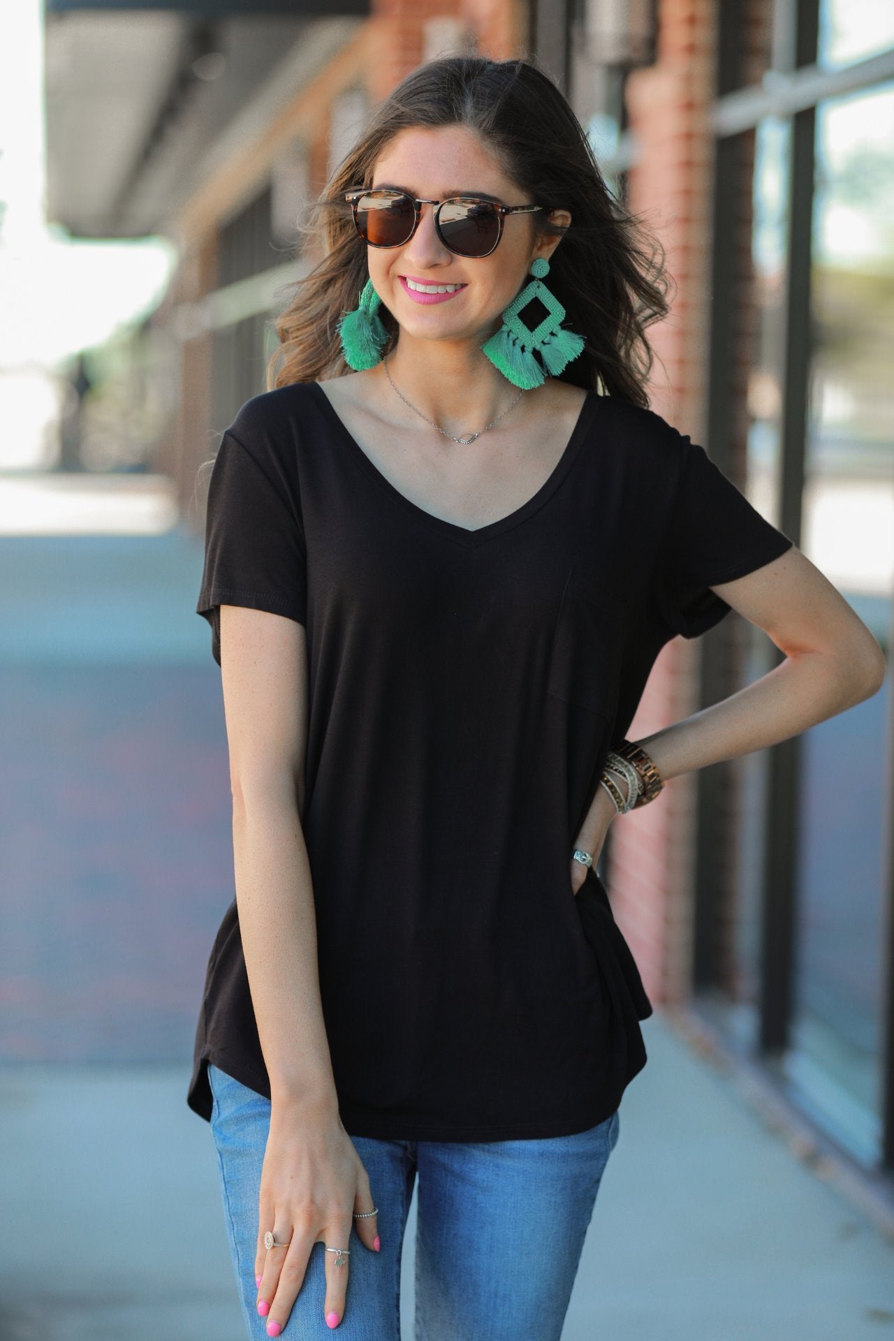 Jess Lea Basic Pocket Tee