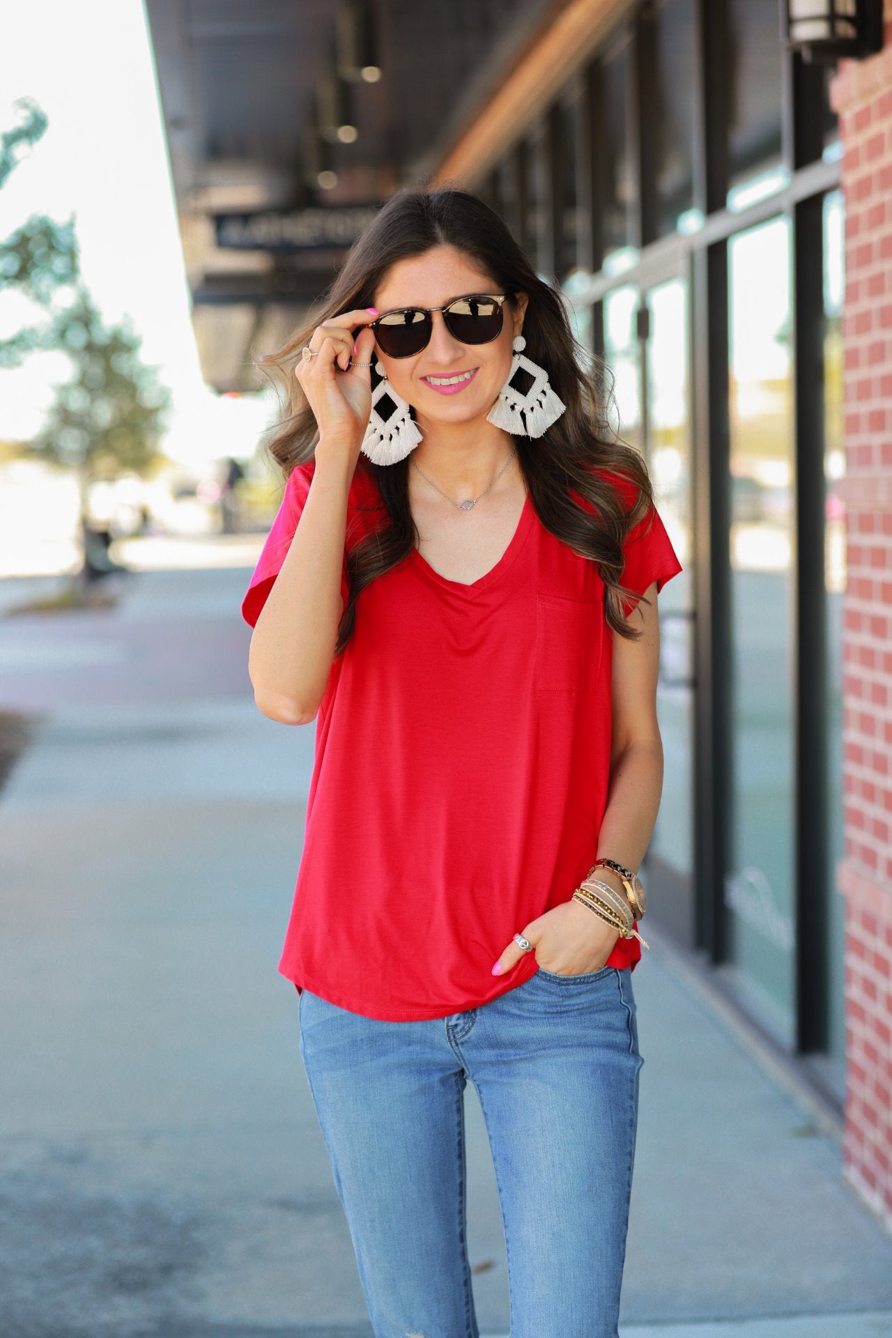 Jess Lea Basic Pocket Tee
