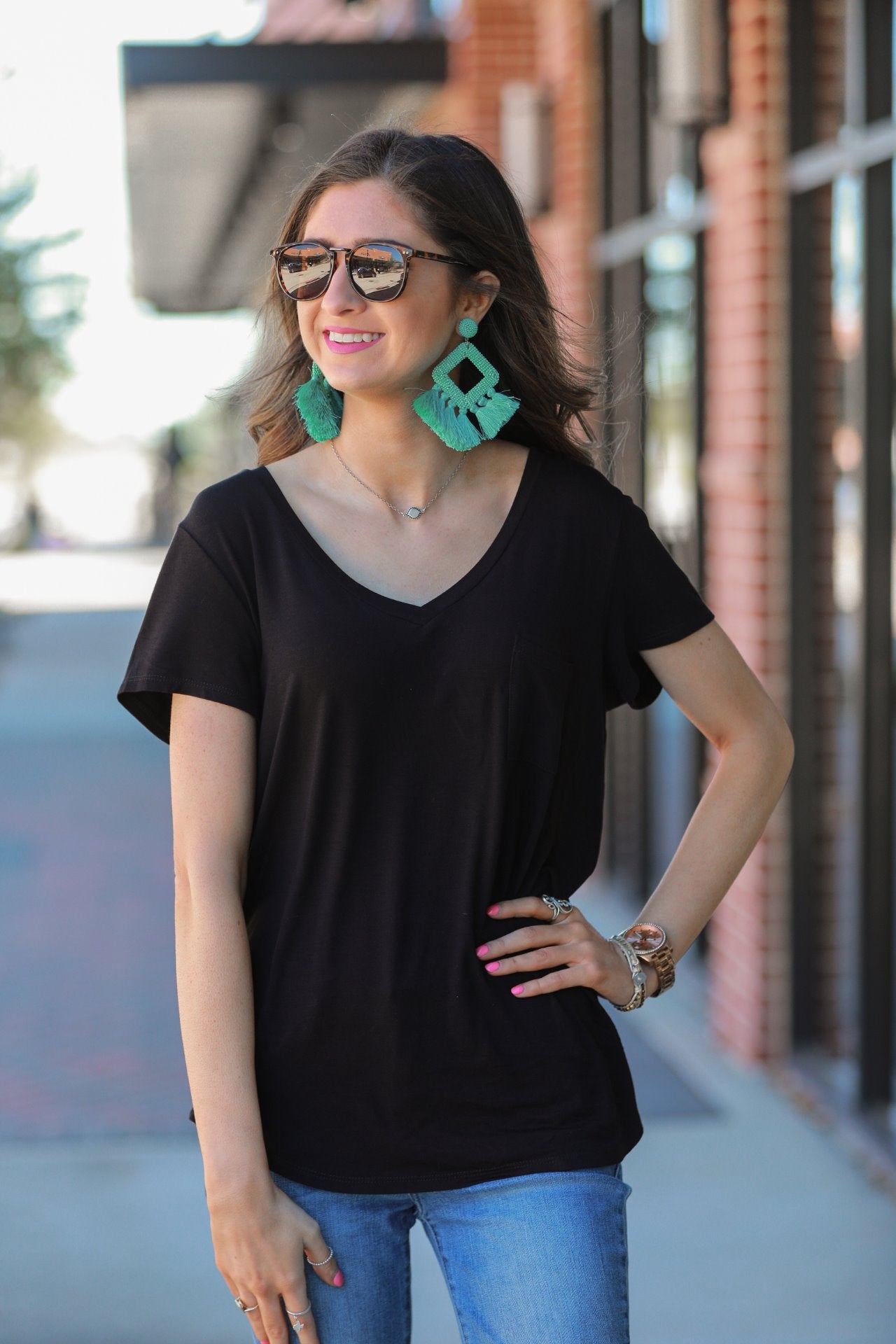 Jess Lea Basic Pocket Tee