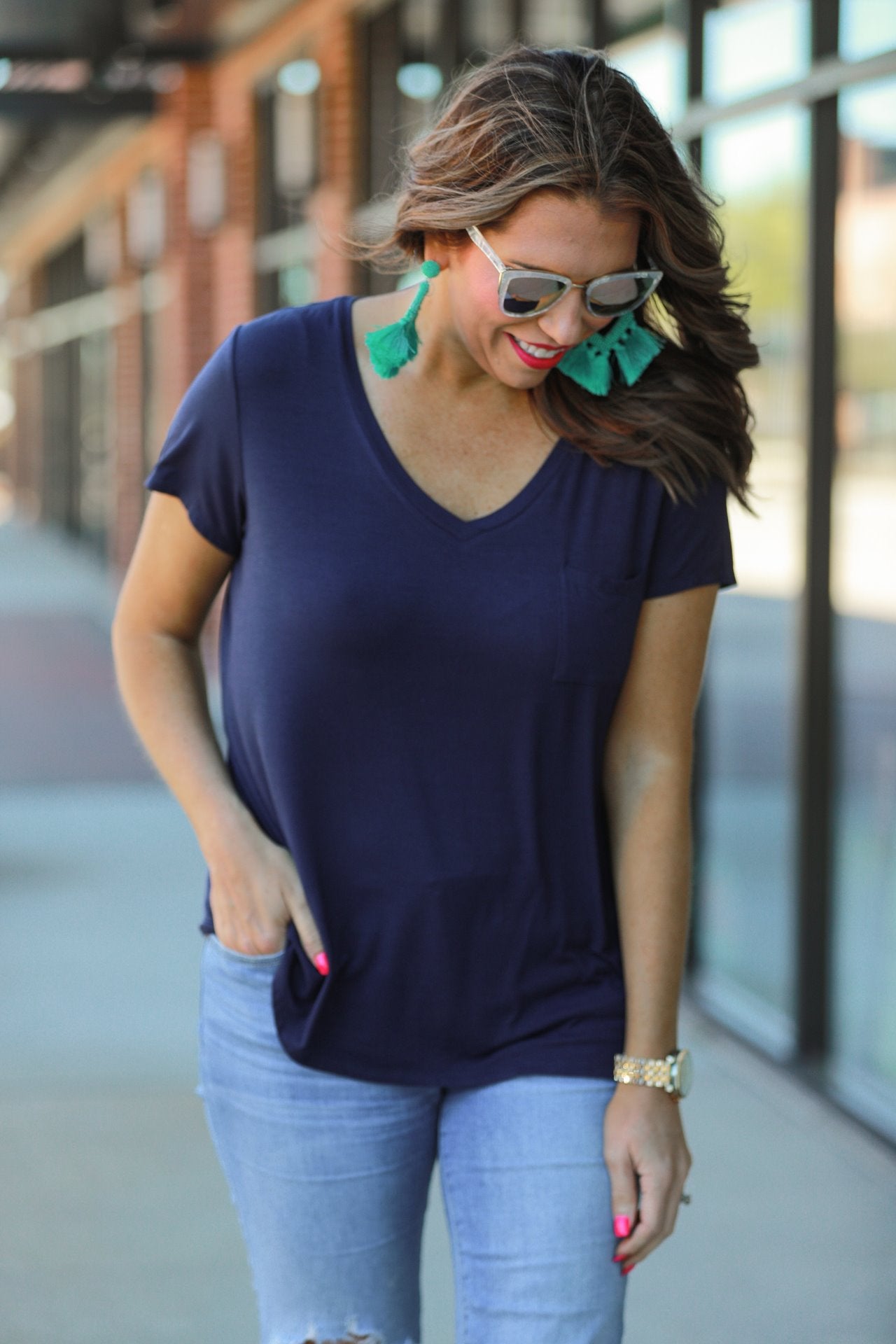 Jess Lea Basic Pocket Tee