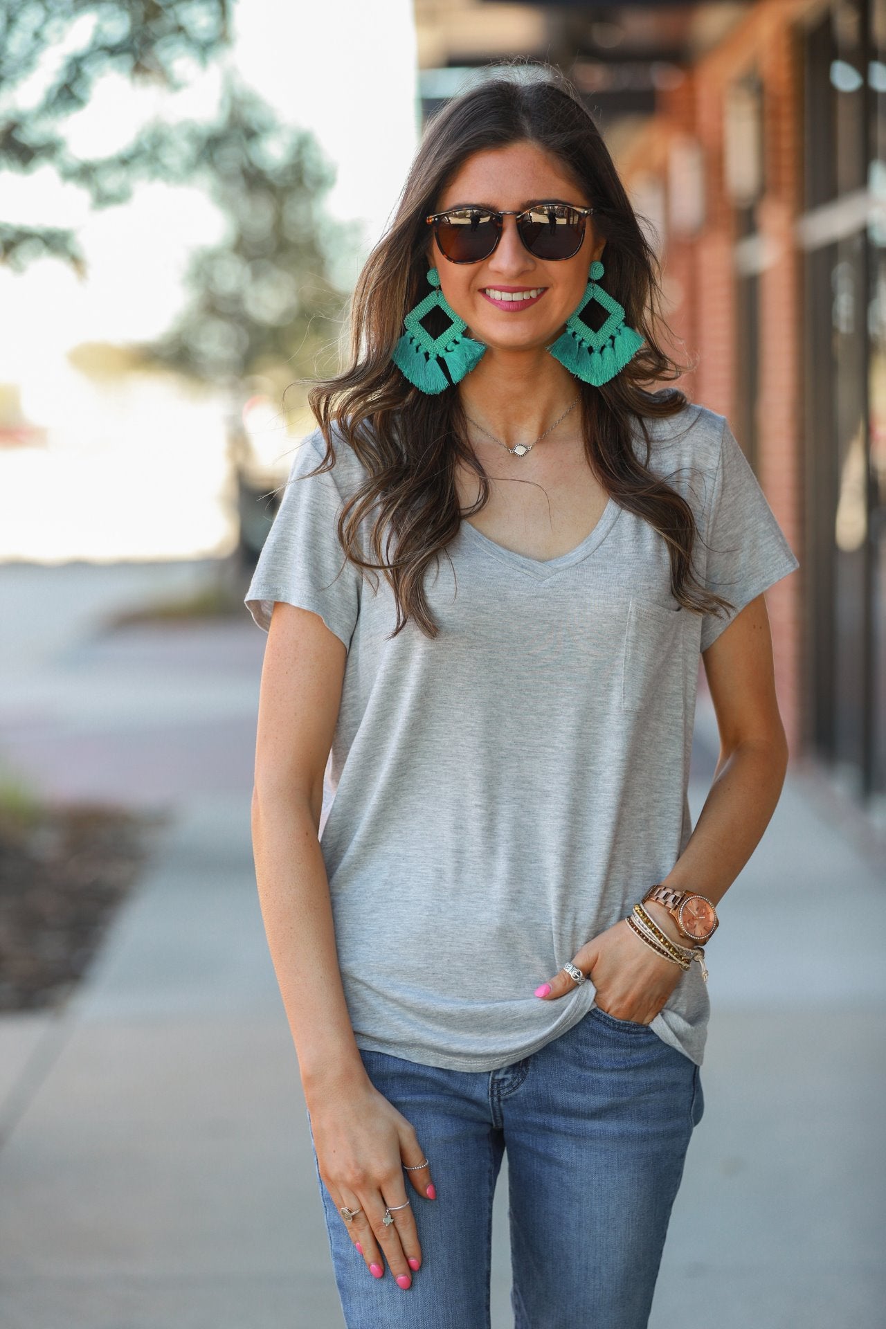 Jess Lea Basic Pocket Tee