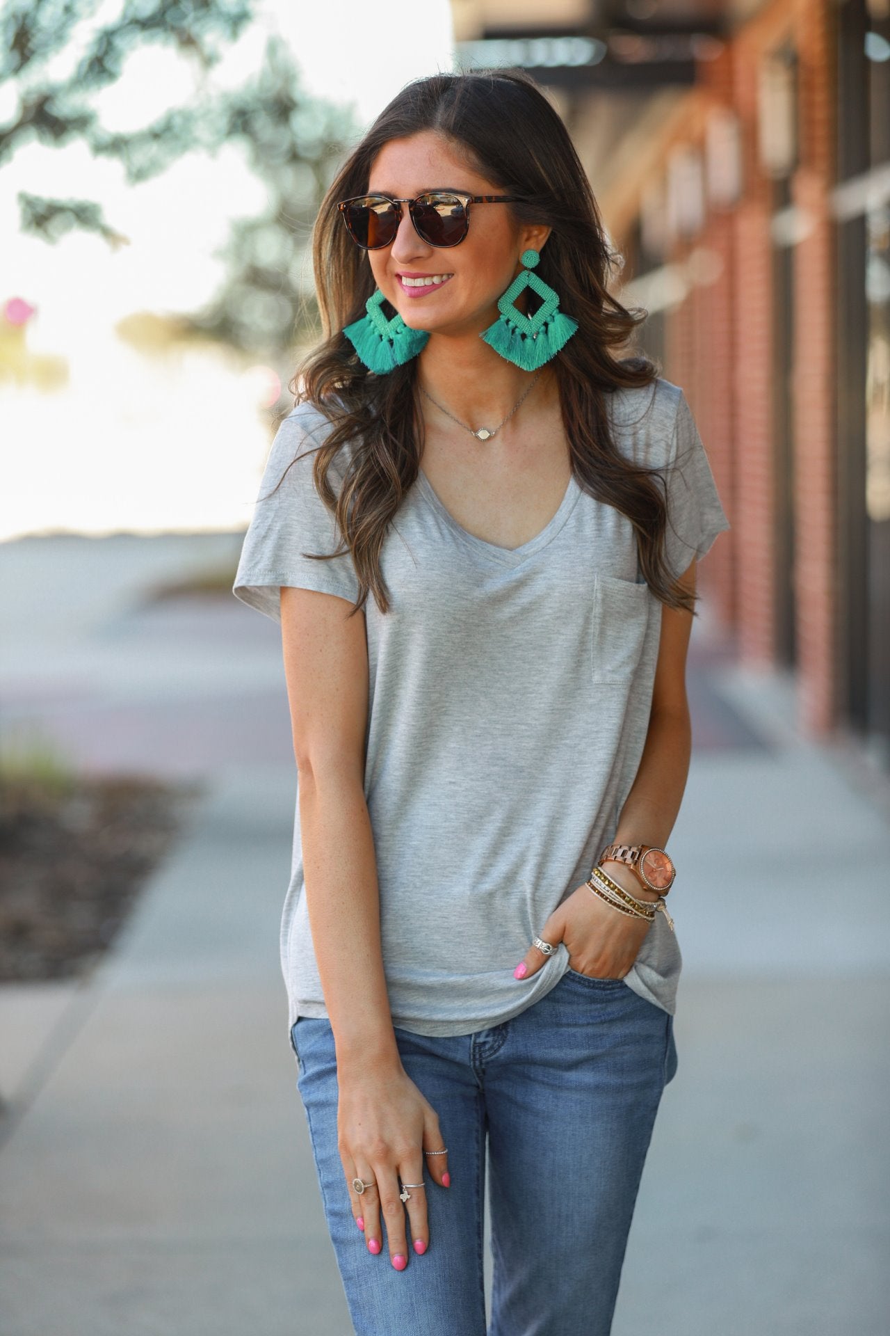 Jess Lea Basic Pocket Tee
